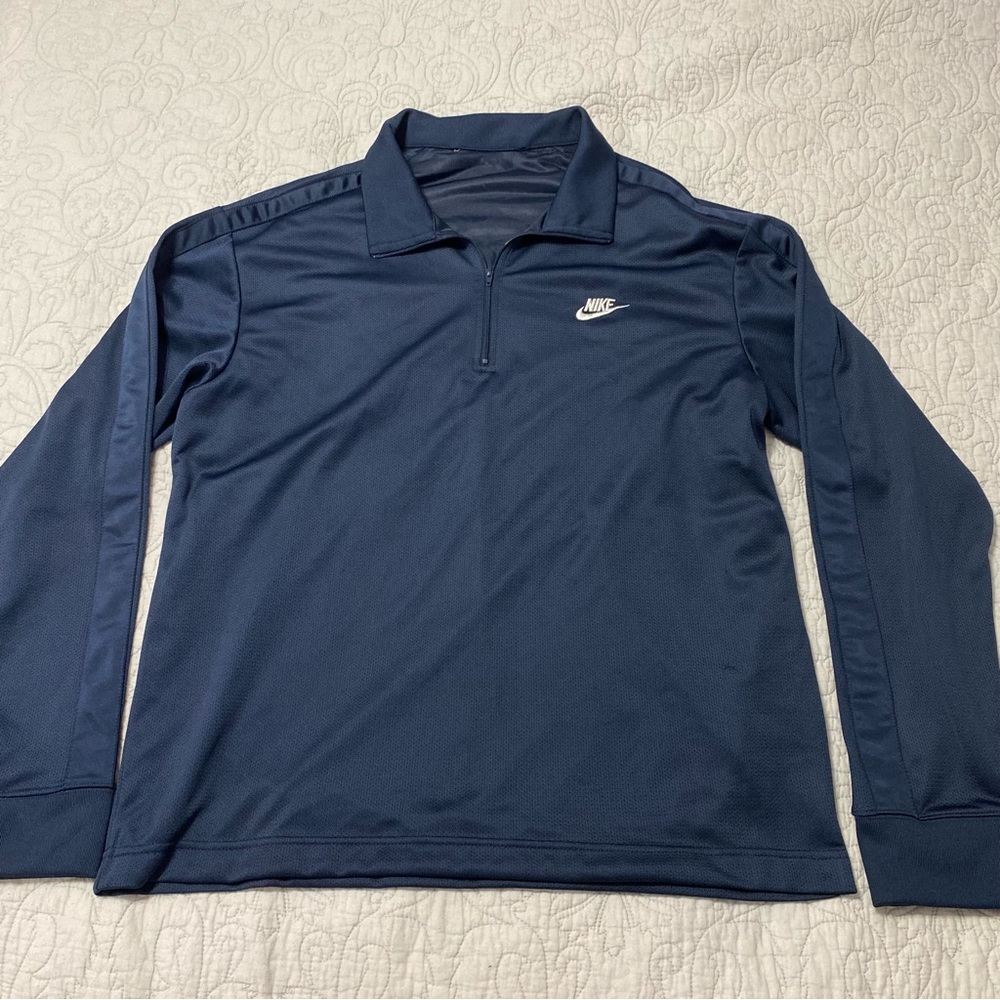 💙Vintage Nike pullover, navy, mens M